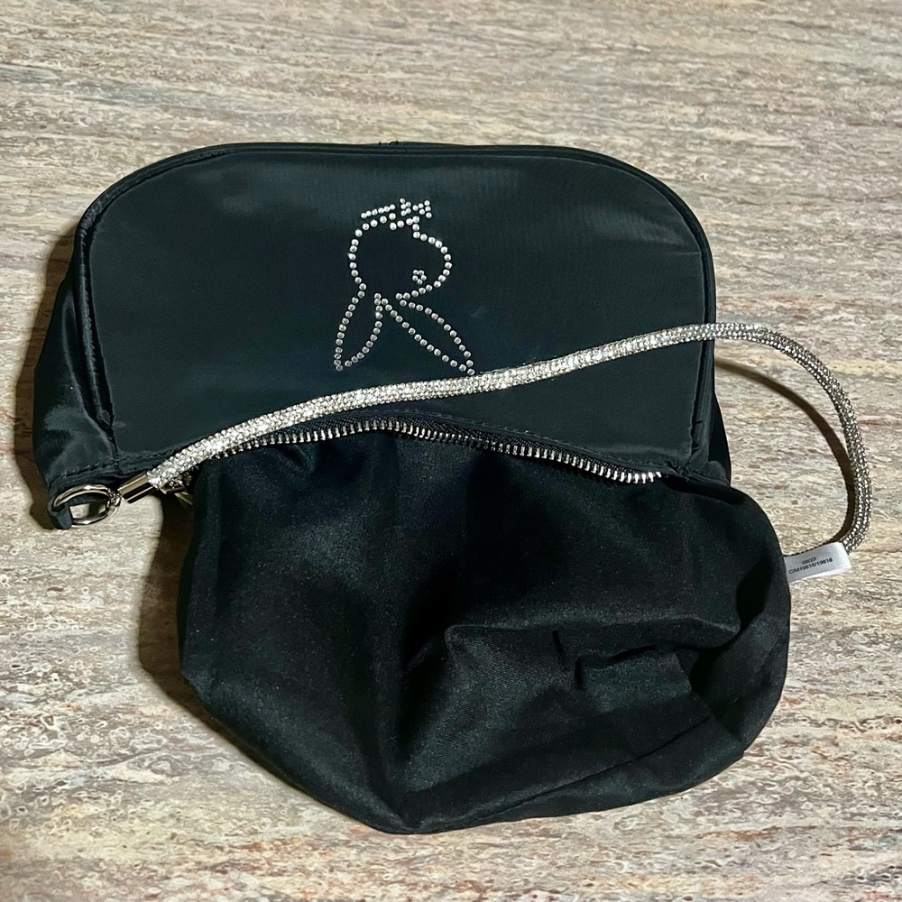 Playboy bunny handbag with rhinestone bunny and strap - Picture 9 of 16